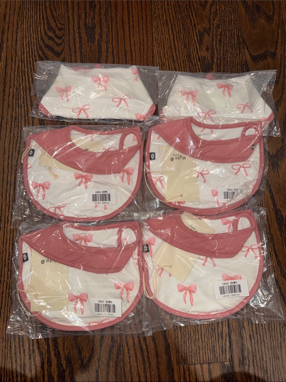 Kyte baby bamboo Bibs bundle of 6 - NWT